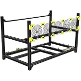 6/8 GPU Aluminum Stackable Open Air Mining Computer Frame Rig Ethereum Veddha (6 GPU)