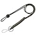 Techion 2 Pack 25'' Adjustable Paracord Lanyard for ID Badge Holder, Keys, Keychain, Cell Phone, with Split Ring and Quick Release Clip String - Camouflage