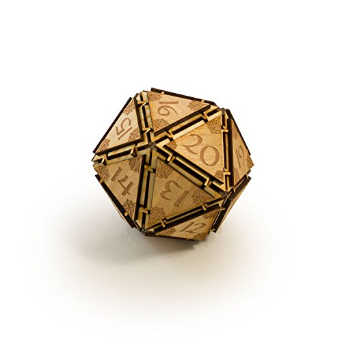 Crafts - large 20 sided dice - art kit - raw wood 3&quo…