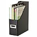 Snap-N-Store Fiberboard Magazine File with PVC Laminate, 12.25 x 3.88 x 9.75 Inches, Black (SNS01565)