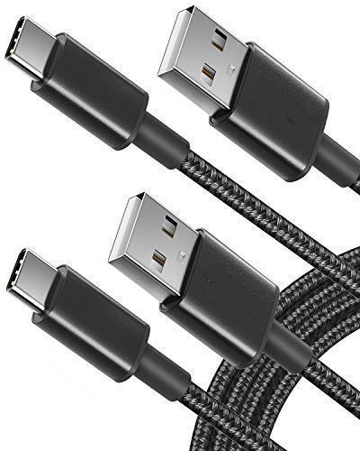 Micro USB Cable Android, Sync and Fast Charging, Nylon Braided Samsung USB Cable - Android Charger Cable Compatible Samsung Galaxy - Grey