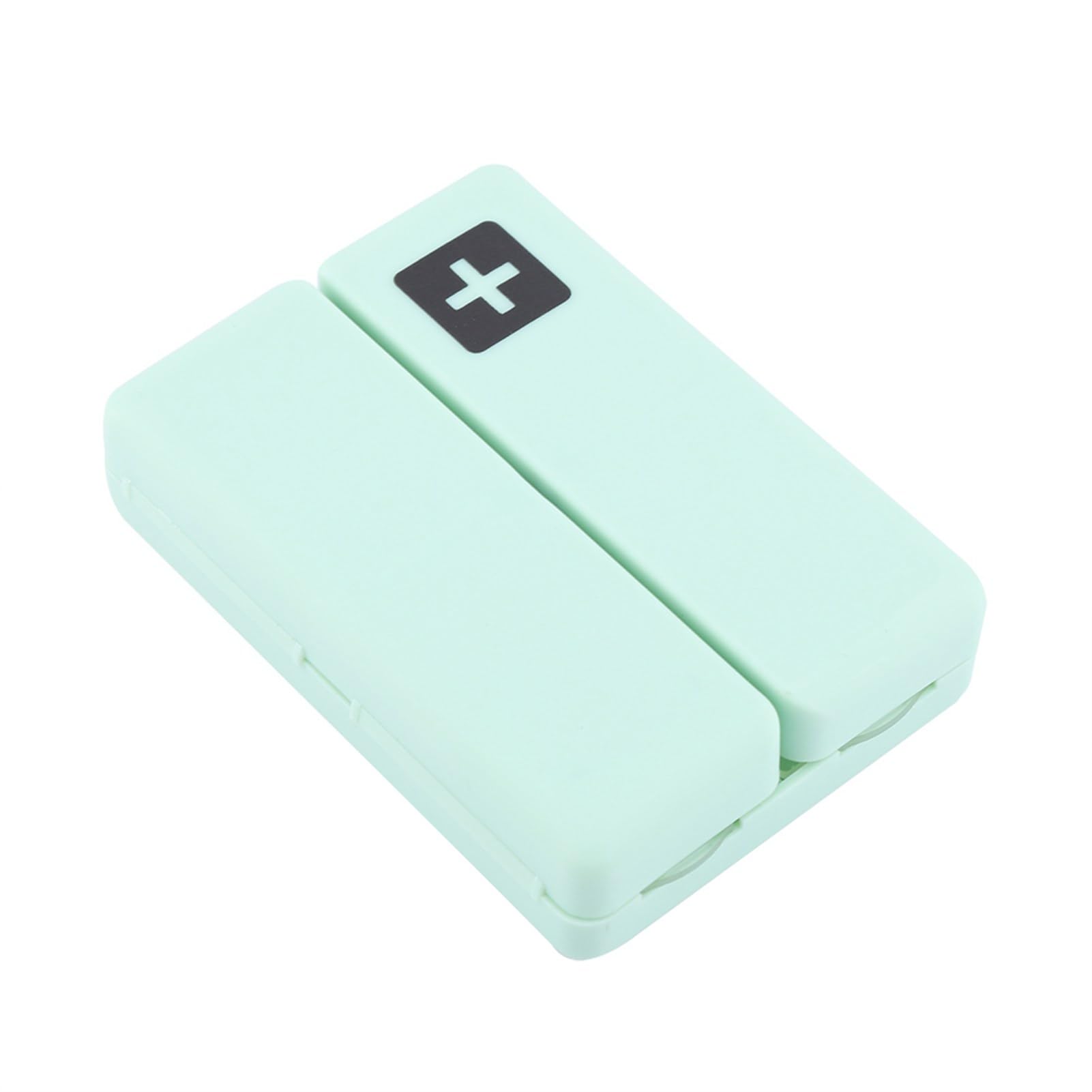 Magnetic Pill Case 7 Compartments for Hold Medicine Weekly Pill Box(Green) Storage Supplies