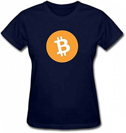 LCMFNF Bitcoin Logo Base Tshirt 3D Printing Cotton T-Shirts Tops Logo Women's Tee Navy