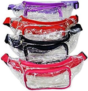 NFL Transparent Fanny Pack Clear Stadium Events Concerts Security Approved Waist Bag