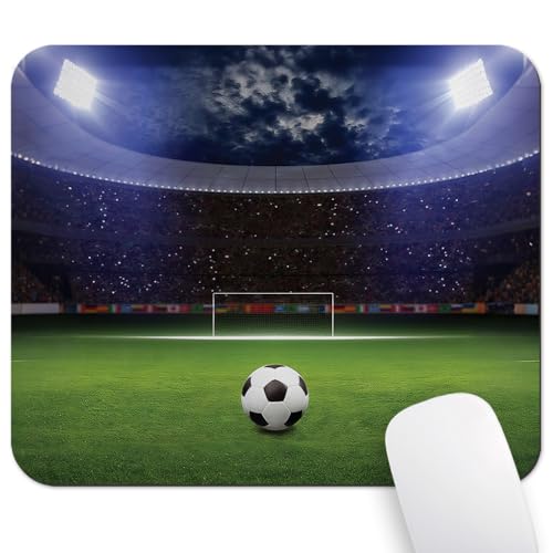 Green Football Field Mouse Pad