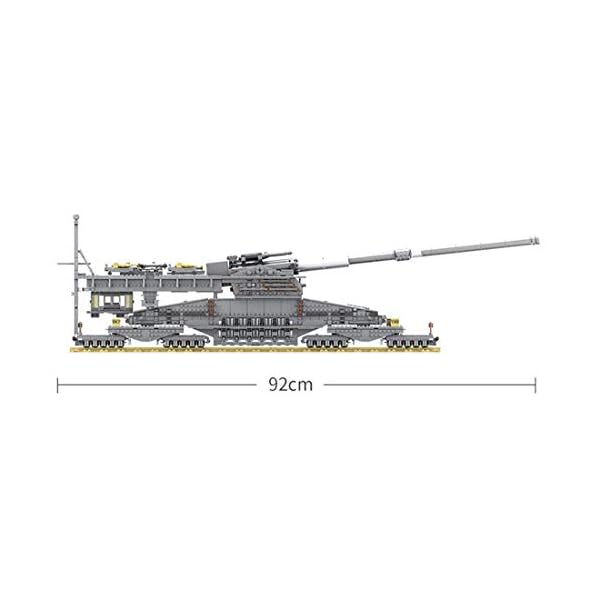 XHH Panzer-Militär-Panzer-Baukasten, 1:72 Dora-Kanonen-Panzer-Modellbausätze, 3846-teiliger Baustein, kompatibel mit… – Bild 7