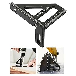 KETIPED Metric 3D Multi-Angle Measuring Ruler,45/90