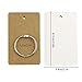 Faxco 8 Sets 50 Pieces White Blank Kraft Paper Binder Ring Easy Flip Flash Card Study Cards, Memo Scratch Pads Bookmark DIY Greeting Cards(Total 400 Pieces)