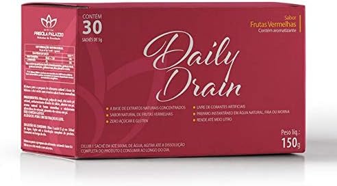 Solúvel Daily Drain Sabor Frutas Vermelhas 30 Saches 150 G, Priscila Palazzo