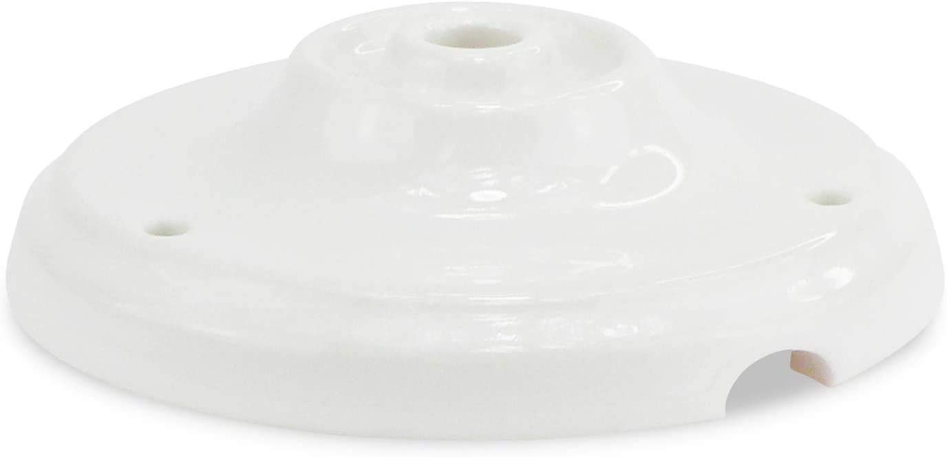 LaMorell LightDesign Porcelain Round Ø100mm Lampshade, White