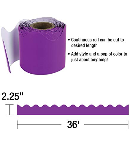 Carson Dellosa Purple Scalloped Borders (108276)