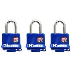Juego De 7 Candados Laminados Master Lock 5KA-A297 | Grillete De 1 Pulgada | Llave Igual A297 | Para Uso General Y Seguridad