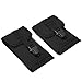 Urvoix Tactical Military MOLLE Bag with Buckle Army Waist Belt Clip Phone Pouch - EDC Utility Outdoor Gear Holster Black