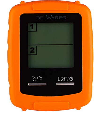 Cooking Thermometer Wireless Meat and Food Thermometer with Dual Probes for Grilling, Cooking, Baking, Smoker and BBQ Digital Thermometer, with Timer and Pre-Programmed Temps