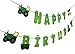 Green Felt Tractor Happy Birthday Banner Pennant - Tractor Banner - Farm Banner - john deere for Kids Birthday Party Baby Shower