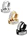 Jstyle Stainless Steel Womens Mens Hoop Earrings Huggie Earrings CZ Piercings 18G