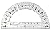 Westcott 6-Inch Plastic 180 Degree Protractor, Clear