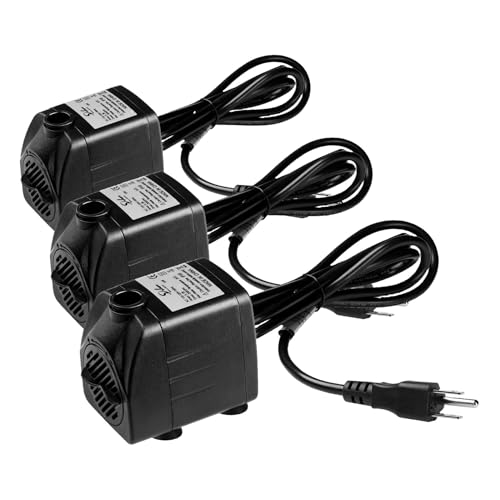 Simple Deluxe 200GPH Submersible Water Pump (760L/H, 15W) with Adjustable Intak…