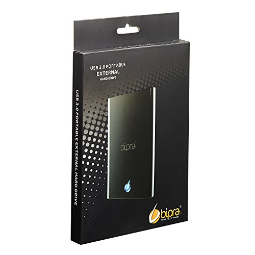 Bipra S3 2.5 inch USB 3.0 FAT32 Portable External Hard Drive - Black (250GB)
