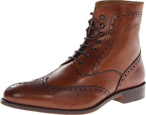Massimo Matteo Men s 7-Eye Wing Boot Brandy Boot 10.5 M