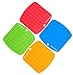 KitchenMeister,Silicone Pot Holders, Trivet Mat, Non-slip Hot Pads, and Garlic Peeler, Set of 4, Asst Colors,with 1 Silicone Earphone Winder (Ear phone not included)