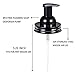 SheeChung 2 Pack Mason Jar Foaming Soap Dispenser Lids for Standard Mouth, Foaming Soap Dispenser Pump Replacement for Hand Sanitizer, Bath Liquid, Facial Cleansing Foam, Makeup Remover Water - Black