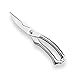 Heavy Duty Poultry Shears WELLSTAR, Utility Ultra Sharp Spring Loaded Kitchen Scissors for Meat Chicken Fish Seafood BBQ Stainless Steel Food Scissors (Silver)