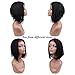 HAIR WAY Box Braided Wigs Bob Lace Front Wig for Black Women Glueless Short Bob Braided Lace Wig with Baby Hair for Daily Wear Half Hand Tied 12inches #1