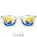 GloFX Ultimate Kaleidoscope Glasses - Clear - Rainbow EDM Rave Light Diffraction Eyewear (Clear)