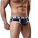 Men's Underwear,Neartime Thin Boxers Light Men Shorts Briefs Musical Note Type (L, Dark Blue)