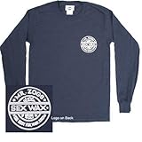 Sex Wax Mens Pinstripe Long Sleeve Tee in Navy - Large