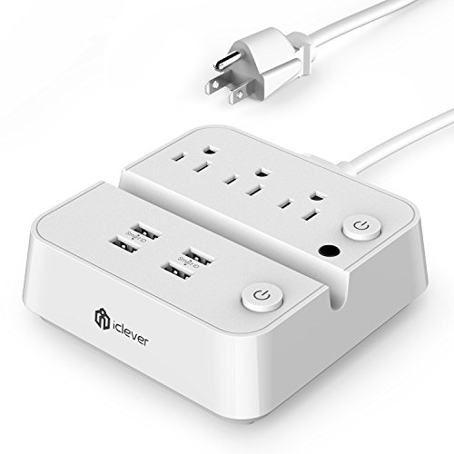 iClever-IC-BS02-B-4-Port-USB-Charger-with-3-Outlets-Power-Strip-Black