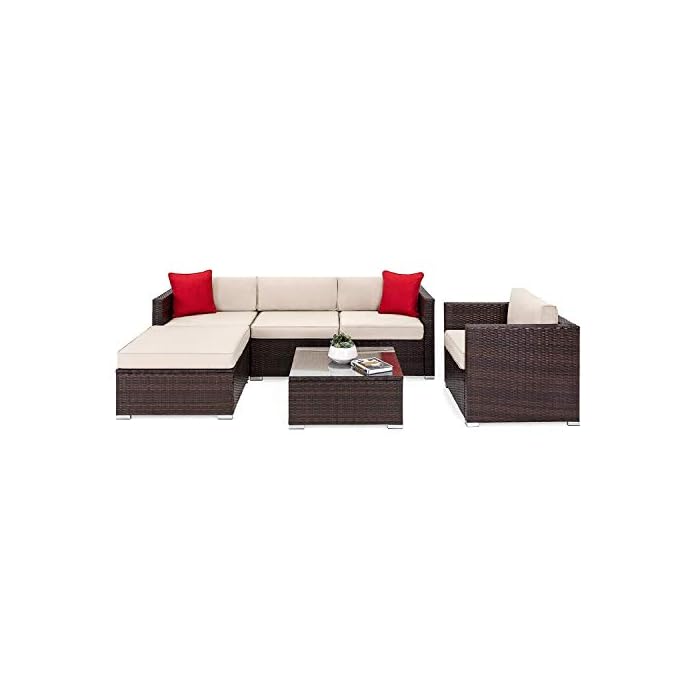 OAKVILLE FURNITURE 61106 6Piece Outdoor Patio Furniture Rattan