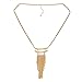 Onnea Gold Plated Horizontal Tube Bar Tassel Necklace, 32