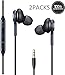 in Ear Stereo Headphones w/Microphone Compatible with Samsung Galaxy S10 S10 Plus S9/S9+ S8/S8+ Note8 / Note9-2019 100% Original Earbuds Remote + Mic with USB C Cable