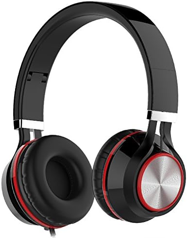 Headphones, Wackolee 015IP Headphones with Microphone for Smartphones Mp3/4 Laptop Computers Tab let Macbook Folding Gaming Earphones (Black)