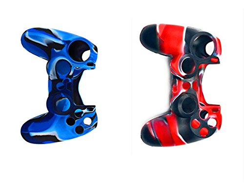 Hipipooo-2-Pack-of-Silicone-Camouflage-Protective-Skin-Case-For-Sony-PS4-Dualshock-Controller