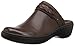 Clarks Women's Delana Abbey Clog, Dark Brown Leather, 070 M US