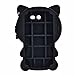 Galaxy J7 V Case,Galaxy J7 Prime Case,J7 Perx Case,J7V Case,J7 Sky Pro Case, Skmy 3D Black Lucky Fortune Cat Kitty with Cute Bow Tie Silicone Rubber Phone Case Cover for Samsung Galaxy J7 2017 (Black)