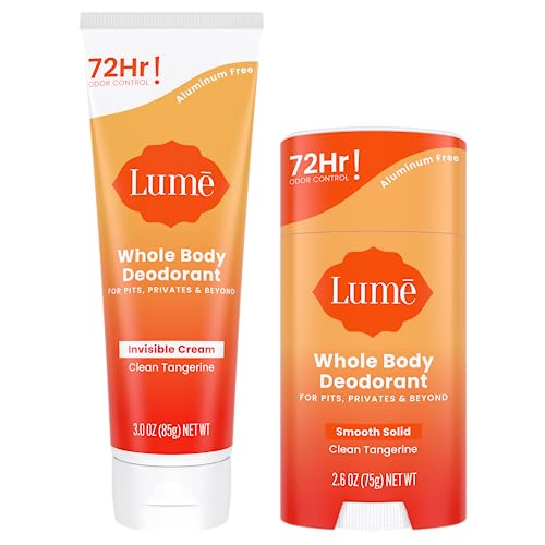 Lume Deodorant For Underarms & Private Parts Bundle Travel Tube