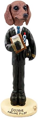 Dachshund Red Airline Pilot Doogie Collectable Figurine