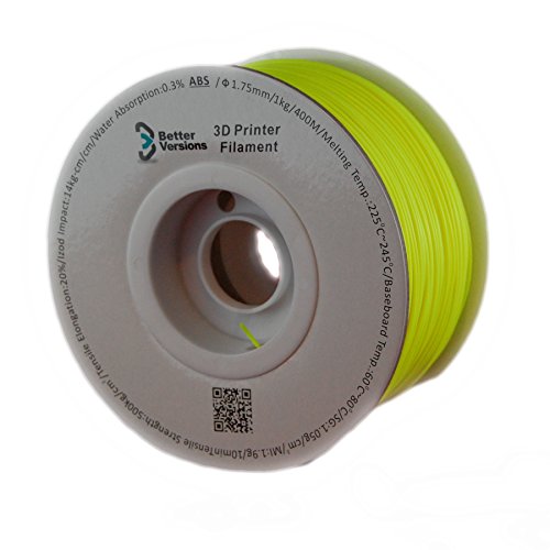BV Fluorescent Yellow ABS 1.75mm 3D Printer Filament