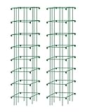 Gardener's Supply Company Square Heavy Gauge Extra Tall Tomato Cage, Set of 2 Green