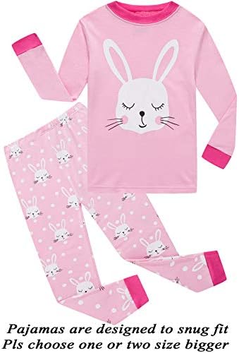 Little Pajamas Long Sleeve Girls Pjs Toddler Sleepwear Kids Easter Gift Clothes Sets