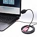 PC Goose Neck Microphone, Computer Microphone With Mute Switch and Stand, Plug And Play 3.5mm Microphone For Desktop/Laptop/iPad/Tablet