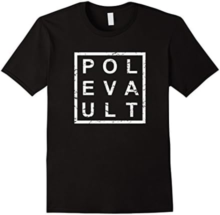 Mens Stylish Pole Vault T-Shirt Medium Black