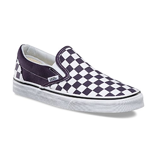 Vans Unisex Classic Slip-On (Checkerboard) Nt Shade/Tw Skate Shoe 7 Men US/8.5 Women US