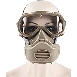 Joyutoy Safety Mask Industrial Gas Chemical Anti-Dust Paint Respirator Mask Goggles Set