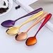 DOBUYOO 8 Pieces 18/10 Dessert Spoons Teaspoons Small Coffee Spoons Espresso Spoons, 5.5 Inch (multicolor)