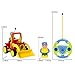 SGILE R/C Remote Radio Control Race Toy, Tractor Truck Bulldozer Car Toy for Toddlers Kids, Yellow